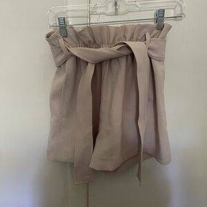 Aritzia Blush shorts with tie